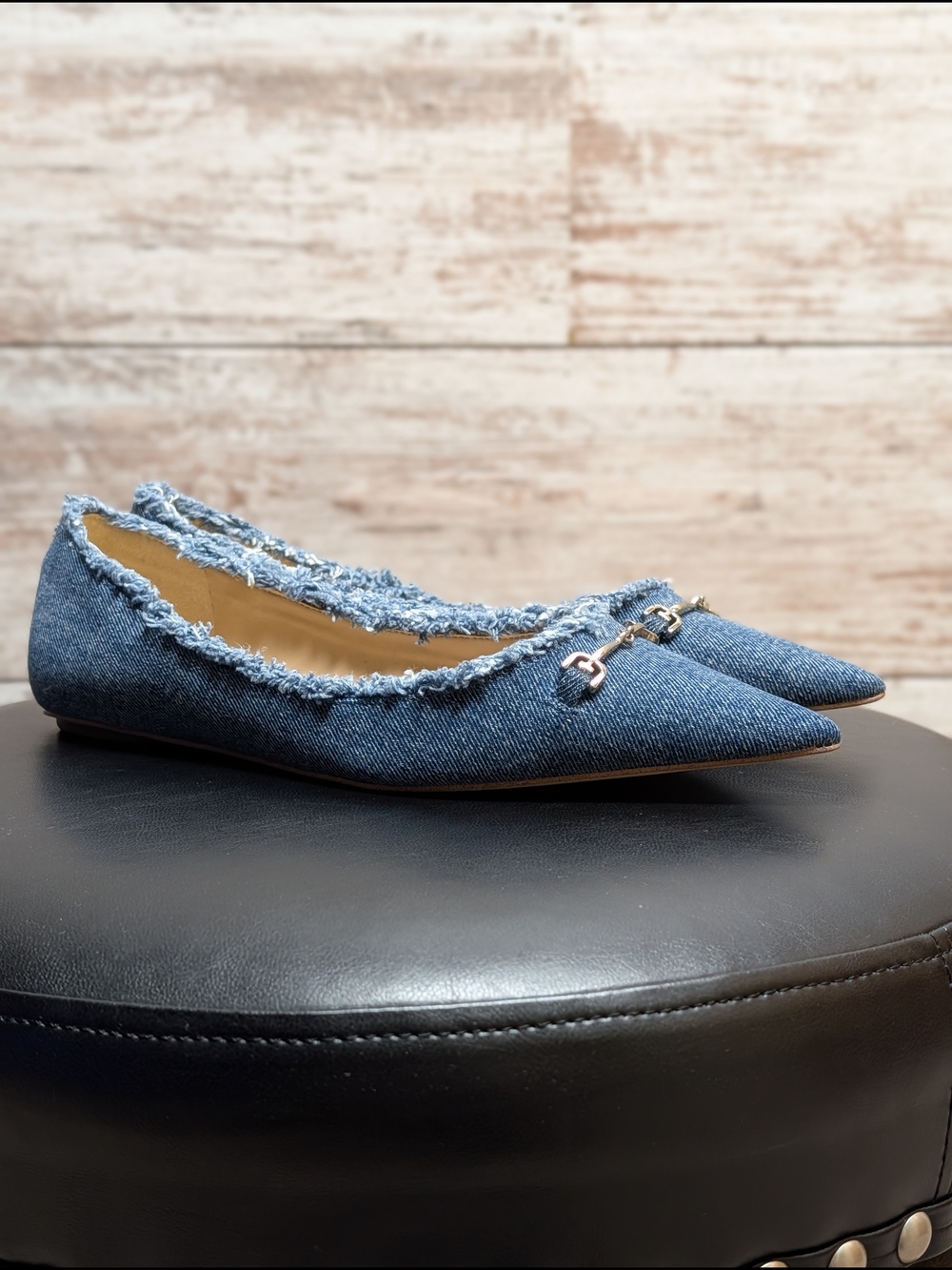 Sam Edelman Denim Pointed-Toe Flat NWOT - Picture 9 of 9